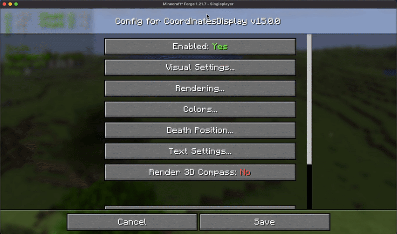 hud position screen
