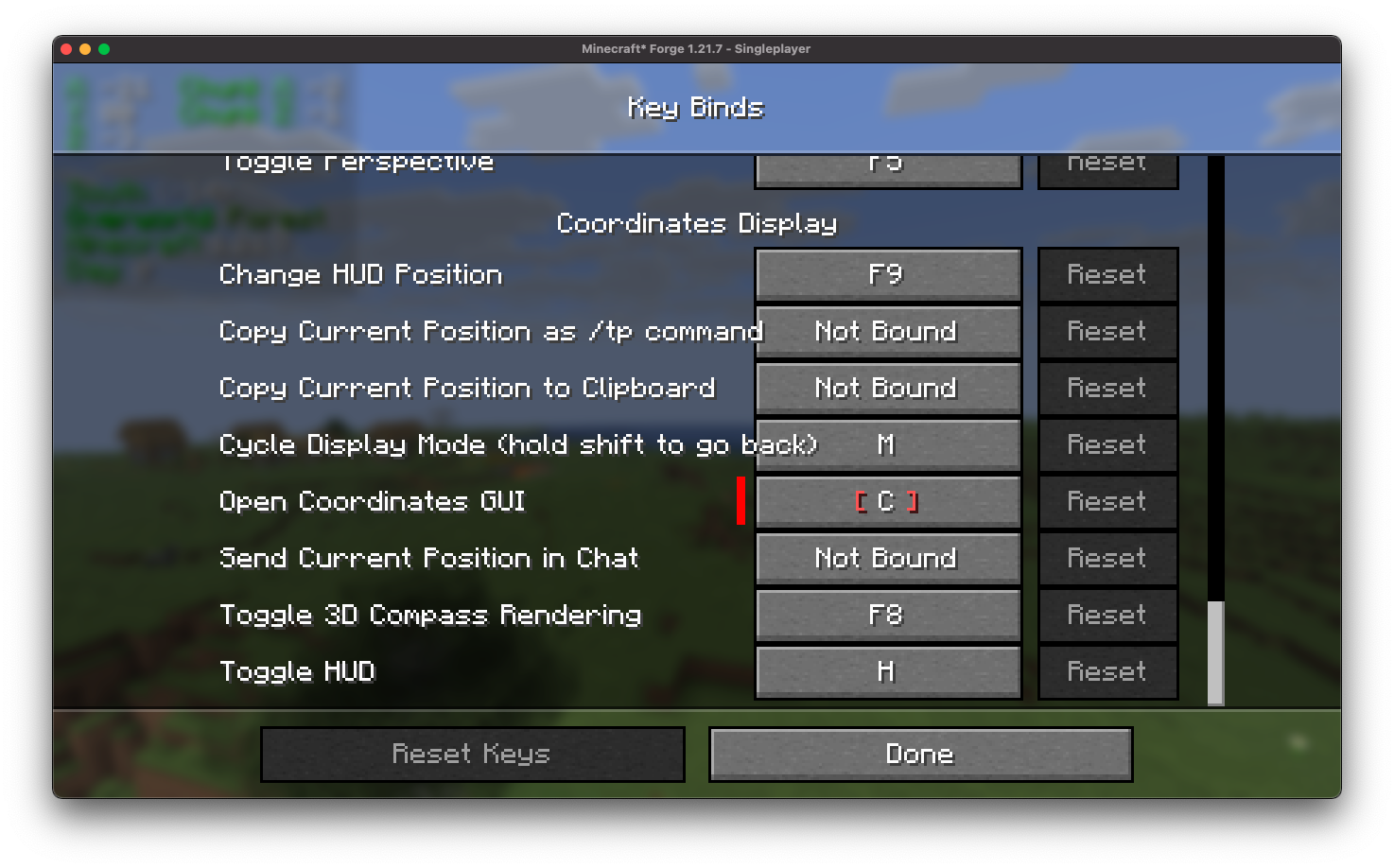 keybinds