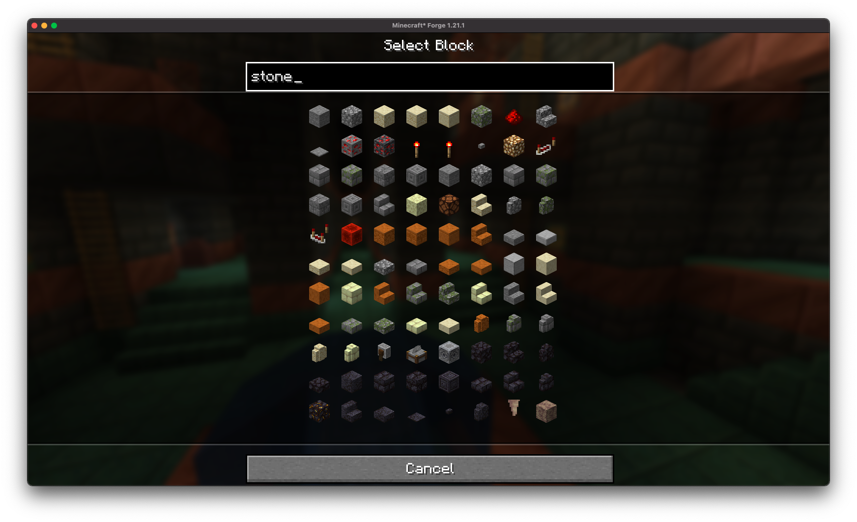 material selection