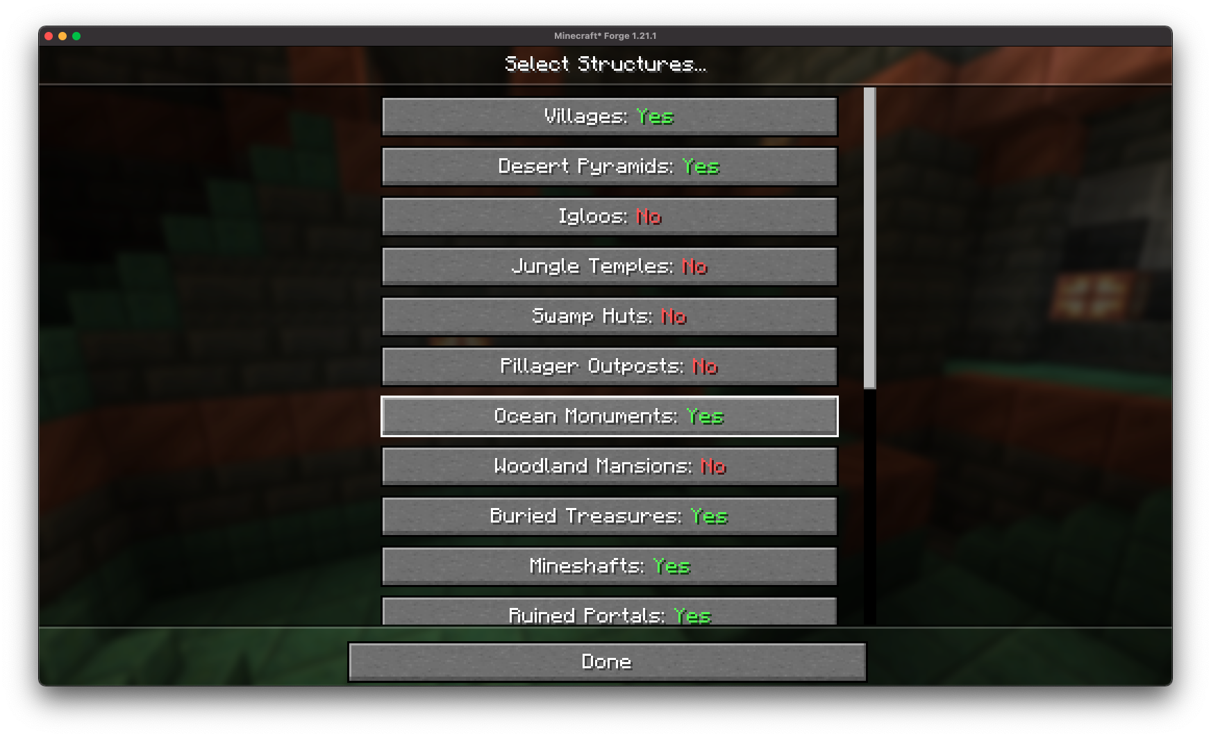 structure customization