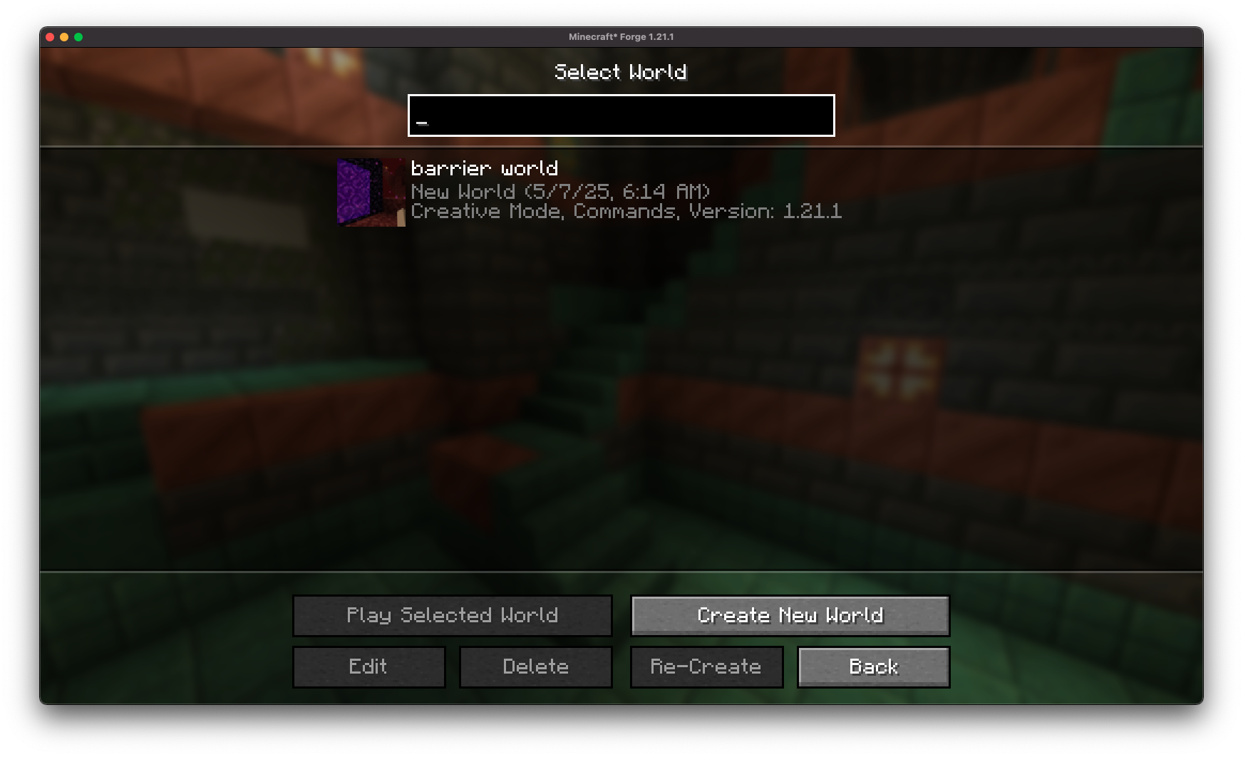 vanilla world